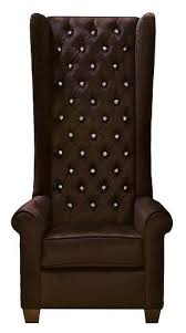 8030 Tall Black Wingback Chair With Swarovski Crystals Wingback Chair Chic Chair Chair