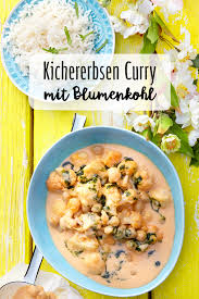 Blumenkohl Kichererbsen Curry Mit Koriander Ol Rezept Rezept Kichererbsen Curry Curry Rezepte