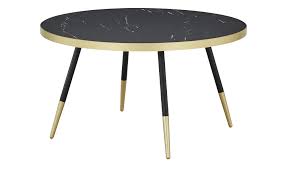 Dieser runde couchtisch in schwarz aus stahl und marmor von ambia home glänzt mit seinem geschmackvollen look. Couchtisch Ustica Marmor Schwarz Nachbildung 81 Cm