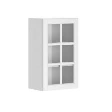 Eurostyle Ready To Assemble 18x30x12 5 In Birmingham Wall Cabinet In White Melamine And Glass Door In White Wg1830 W Birmi The Home Depot Glass Kitchen Cabinet Doors Wall Cabinet Glass Cabinet Doors