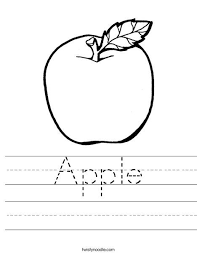 Apple Worksheet From Twistynoodle Com Kindergarten Apple Lessons Kindergarten Worksheets Printable Apple Preschool