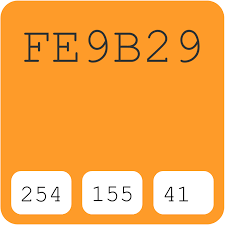 Asian Paints Orange Peel 7957 Fe9b29 Hex Color Code