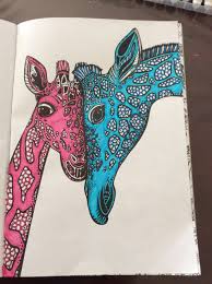 Kaleidoscope Colouring Magnificent Creatures And More I Love It It Is Very Fun And Relaxing To Do Illustrations Posters Moose Art Crafts