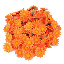 Gerbera daisies are known by the scientific name of gerbera jamesonii. Akord Artificial Gerbera Daisy Flowers Heads For Wedding Home Decoration Fabric Plastic Orange 3 8 X 3 8 X 1 5 Cm Buy Online In Antigua And Barbuda At Antigua Desertcart Com Productid 56680630