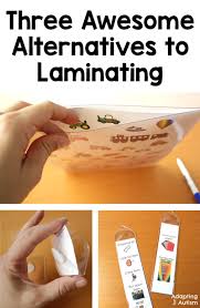 After it is sealed, this allows enough room to trim it back to card size. Stop Laminating Everything In Your Classroom Adapting For Autism Work Tasks For Your Special Education Classroom
