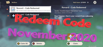 Then, make sure to pick the right server you're playing on, or else you will be redeeming the codes on another server. Genshin Impact Redeem Code Redemption Code November 2020 Trinh Nguyen