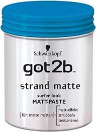 Get the surf style look! Schwarzkopf Got2b Strand Matte Matt Paste 2er Pack 2 X 100 Ml Amazon De Beauty