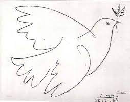 Klassischer kunstdruck, leinwandbild und gerahmtes bild. Pablo Picasso Erfindung Der Friedenstaube 1949
