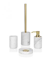 Distributeur De Savon En Marbre Blanc Et Dore Marbre Blanc Distributeur Savon Marbre