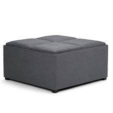 Features 4 flip over serving trays and large interior storage. Simpli Home Avalon Coffee Table Storage Ottoman Bed Bath Beyond