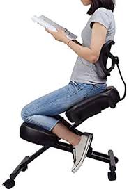 Amazon Com Dragonn By Vivo Ergonomic Kneeling Chair With Back Support Adjustable Stool For Home And Ergonomic Kneeling Chair Kneeling Chair Ergonomic Chair
