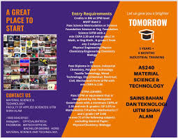 Kampus uitm hospital selayang & hospital sungai buloh, selangor (hospital pengajar untuk fakulti. Bachelor Of Science Hons Materials Science Technology Uitm Shah Alam Home Facebook