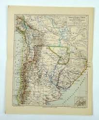 Sampaoli's chile emerged as unsurprising victors against bolivia whose uncoordinated pressing. Historische Landkarte Von Argentinien Chile Bolivia Uruguay U Paraguay Um 1890 Ebay