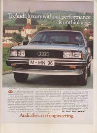 Vintage Magazine Print Ad 1982 Audi Audi Vintage Magazine Print Ads