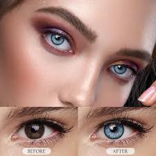 MYEYEBB Barbie Taylor Blue Prescription Colored Contact Lenses