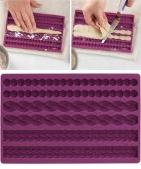 Einfach setzen eine anzahl kuchen form auf kuchen dann cut in die gewünschten form entlang der kante des form mit ein messer. 3d Strick Seil Silikon Perle Fondant Form Kaufland De