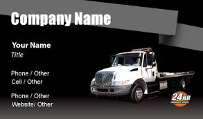 Additional charge of $15.00 per quantity of 250. Towing Service 3 5x2 Business Card Designs Printfirm Com