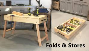 Use it for an assembly and outfeed table as well as a portable tool caddie. Portable Workbench Woodshop In A Box Ana White