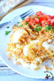 Several people have asked me about getting a condensed cream of chicken soup from this recipe. Cream Of Chicken Tater Tot Casserole Easy Side Dish Recipes