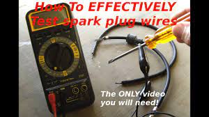 Testing spark plug wires and diagnosing bad spark plug wires. How To Test Spark Plug Wires Youtube