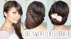 Fold Over Lace Braid Updo Tutorial Look Beautiful With This Braided Hairstyles Updo Hair Tutorial Braid Updo Tutorial