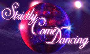 The celebrity contestants on stage. Strictly Come Dancing Logos