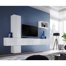 High gloss white lacquer finish chrome ultra contemporary entertainment center. Floating White High Gloss Tv Entertainment Unit Tvs Up To 75 Neo Fol100796 Appliances Direct