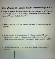 Words that start with i. Solved Wise Wizards Iii Grades 3 And 4 Problems Page 1 Chegg Com