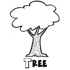 Dibujo De Un Arbol Para Imprimir Y Colorear