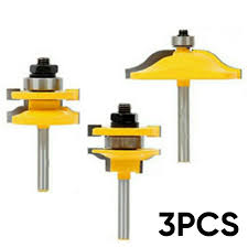 Router Bits Raised Panel Cabinet Door Router Bit Set With 8mm Shank 3pcs Set Milling Cutter Aliexpress