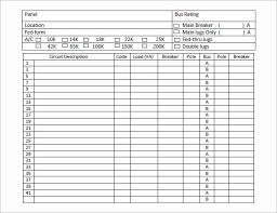 Circuit Breaker Panel Label Template Freeware Best Of 19 Panel Schedule Templates Doc Pdf Label Templates Schedule Template Printable Label Templates