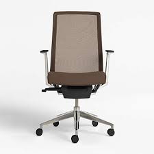It has padding throughout the chair for support. Haworth Very Mesh Back Desk Chair Reviews Crate And Barrel