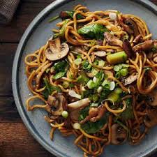 Long Life Noodles With Mushrooms And Soy Sesame Sauce Plated Cook More Live Better Long Life Noodles Recipe Recipes Cooking