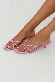 Jaggar Loop Kitten Heel Pink Lilac Kitten Heels Lilac Heels Heels