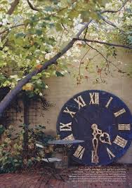 The Creeping Fig The Thrill Of The Find Making Your Garden Space Big Wall Clocks Outdoor Clock Garden Clocks