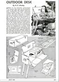 Outdoor Desk Campaign Furniture Desk Plans Woodworking Projects