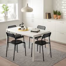 Explore 7 listings for ikea small kitchen table at best prices. Melltorp Adde Table And 4 Chairs White Black Ikea