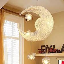 Moon Star Pendant Lamp For Children Bedroom Bee Cartoon Pendant Light Lampshade Modern Children S Ni Star Pendant Lighting Star Pendant Lamp Kids Room Lighting