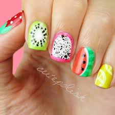 20 Cool Summer Fruit Nail Art Ideas To Try Showmybeauty Nail Art Summer Food Nail Art Fruit Nail Art