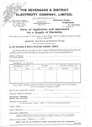 See further information below on when to use this application form. Electricity Application Form Westerham Heritage