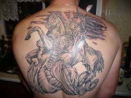Saint George Slaying Dragon3 Tattoo Saint George And The Dragon Tattoos Dragon Tattoo