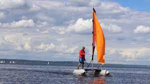 Boatsharing Strandkatamaran Segeln Smartkat Nutzen In Berlin Und Brandenburg Catamaran Aus Zwei Taschen Aufbauen