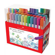 Caneta Hidrográfica Ponta Fina Preta Fine Pen Faber Castell Caneta Faber Castell Fine Pen 048 Cores Fpb Es48zf Em 2020 Caneta Faber Castell Coisas De Papelaria Canetas