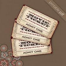 Pin By Sami Vandertoolen On Backyard Parties Tickets Diy Movie Tickets At Home Movie Theater