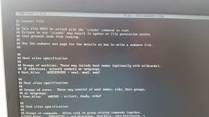Edit The Sudoers File With Editor Nano Visudo And Uncomment The Line With Wheel All All All To Allow Sudo Access For A User Man Page Gnu Syntax