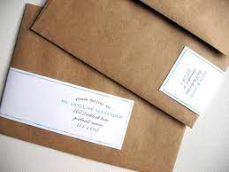Wrap Around Address Label So Simple With The Color Added Just In A Thin Line Wedding Address Labels Addressing Wedding Invitations Addressing Envelopes