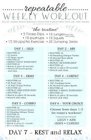Exercise At Home Plan Weekly Workout Plan Achievable Weekly Workout Plan Infinite Routines Home Routine Weekly Workout Plans Weekly Workout Easy Yoga Workouts