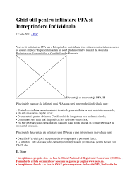 Modificarile aduse la codul fiscal de la 1 ianuarie 2016 au crescut povara fiscala a unui pfa. Ghid Util Pentru Infiintare Pfa Si Intreprindere Individuala