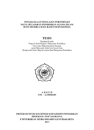 Apakah portofolio merupakan hasil kerja peserta didik? Pengelolaan Penilaian Portofolio Mata Pelajaran Pendidikan Agama Islam Pengelolan Penilaian Portofolio Mata Pelajaran Pendidikan Agama Di Sd Negeri 6 Boja Kabupaten Kendal