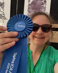 Wow! What an amazing weekend at the @tephra_ica Fine Arts Festival! I am  beyond honored to have been selected for the printmaking award and so very  grateful for all of the friendly